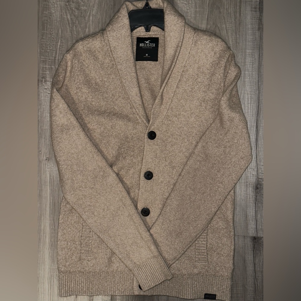 Hollister Beige mens Cardigan